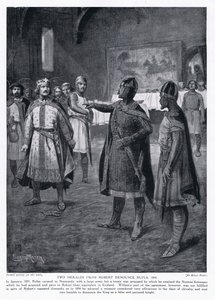 Deux hérauts de Robert dénoncent Rufus AD1094, années 1920